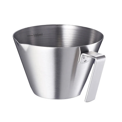 100ml Stainless Steel Espresso Measuring Cup with Scale V-Shaped Spout Coffee Measuring Jug Professional Milk Pitcher