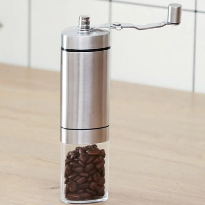 Stainless Steel Manual Coffee Bean Grinder Spice / Herb Grinding Mill Tool