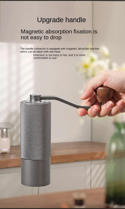 Manual Coffee Grinder with Stainless Steel Grinding Core All Metal Body Hand Brewed Coffee Portable Coffee Accessories