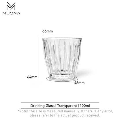 MUVNA Glass Coffee Cup 100ml 160ml 220ml 320ml Espresso Cups Coffee Accessories Anti-Scald Coffee Mugs Glass Transparent Gray