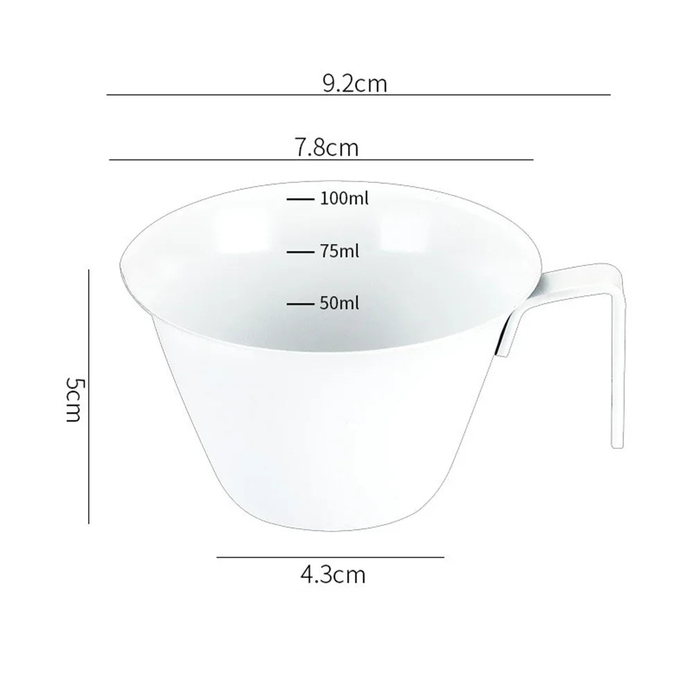 100ml Stainless Steel Espresso Measuring Cup with Scale V-Shaped Spout Coffee Measuring Jug Professional Milk Pitcher