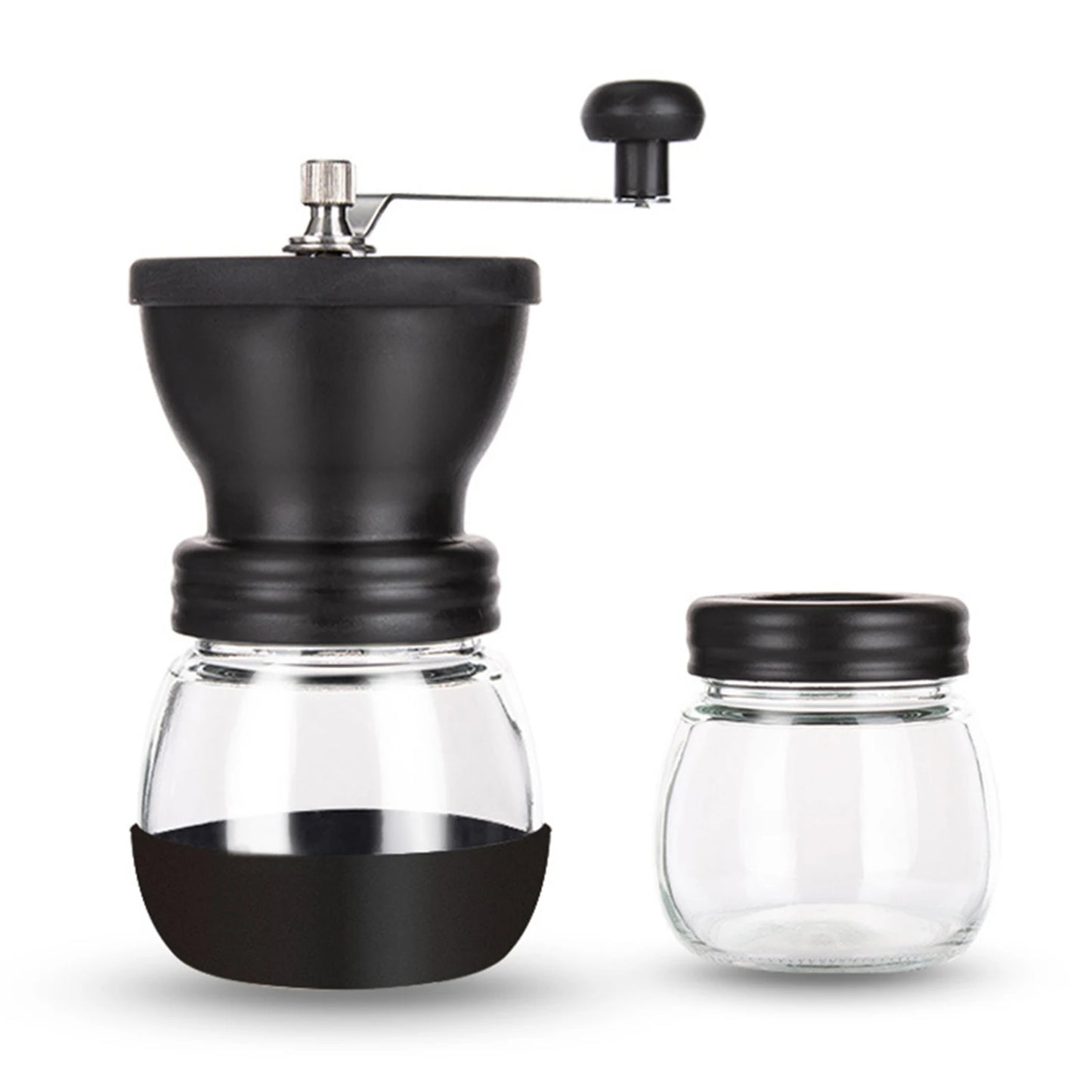 Manual Coffee Grinding Machine Stainless Steel & Glass For Pepper Nuts Spice Adjustable Home Portable Coffee Grinding Tools