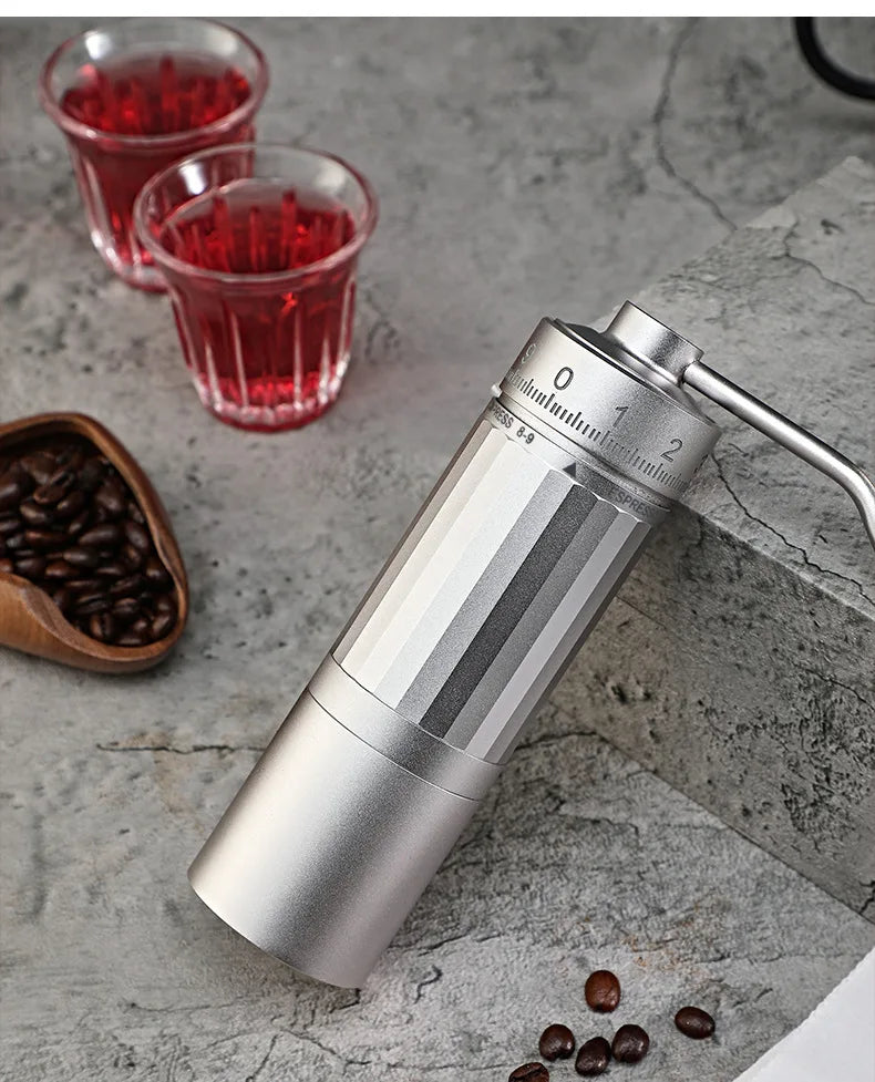 Manual Coffee Grinder 2024 Newly Upgraded 7 Core Stainless Steel Cone Burr Suitable for Italian Espresso Portable Home Use