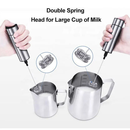 Electric Milk Frother Kitchen Drink Foamer Mixer Stirrer Coffee Cappuccino Creamer Whisk Frothy Blend Egg Beater