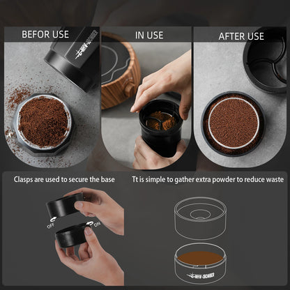 MHW-3BOMBER Moka Pot Coffee Distributor Adaptive Height Mocha Coffee Distribution Leveler Tools Home Barista Accessories