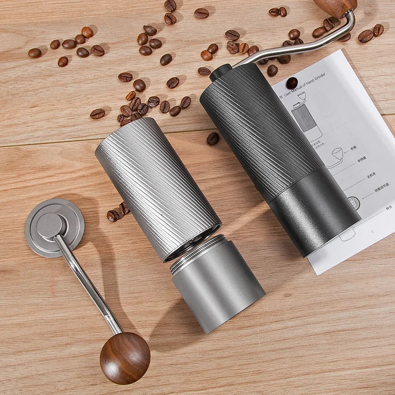 Manual Coffee Grinder with Stainless Steel Grinding Core All Metal Body Hand Brewed Coffee Portable Coffee Accessories