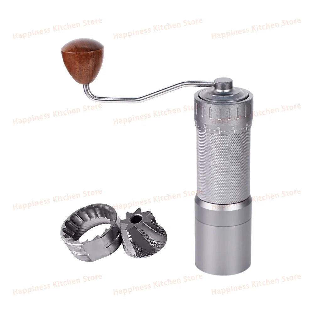 Manual Espresso Grinder Ghost Burr Hand Grinder 48MM Burr Grinder Stainless Steel Coffee Mill