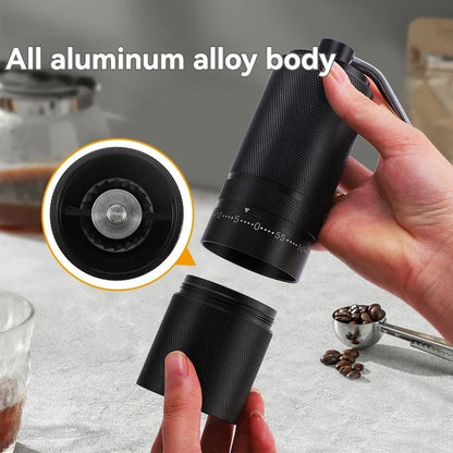 Manual Coffee Grinder 5-axis-Stainless Steel Burr Core Burr Detachable Grinding Disc Hand Coffee Mill For Espresso Coffee Maker