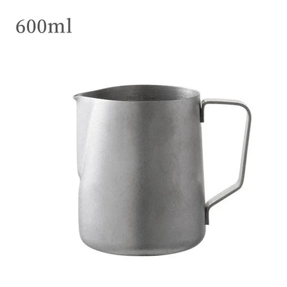 Coffee Milk Frothing Pitcher Jug 304 Stainless Steel With Scale Latte Steam Coffee Paint Process Kitchen Cafe Accessories