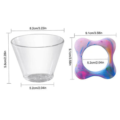 Coffee Filter Holder Resin Rainbow Portable Coffee Maker Pour Over Coffee Maker Coffee Dripper Brewer Glass Coffee Pot Decanter