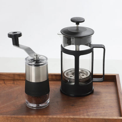 Mini Hand Shake Manual Grinding Convenient Stainless Steel Ceramic Core Coffee Bean Grinder Visual Coffee Machine