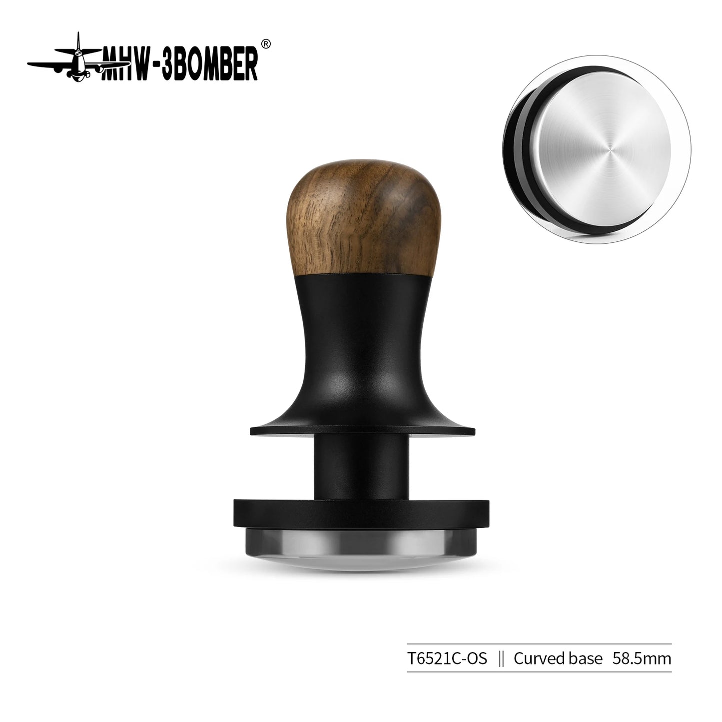 MHW-3BOMBER 30lbs Coffee Tamper Ripple Base Constant Pressure Espresso Tamper 3pcs Calibrated Spring Loaded Home Barista Tools