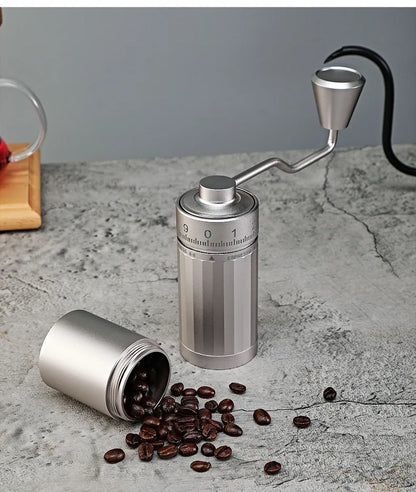 Manual Coffee Grinder 2024 Newly Upgraded 7 Core Stainless Steel Cone Burr Suitable for Italian Espresso Portable Home Use