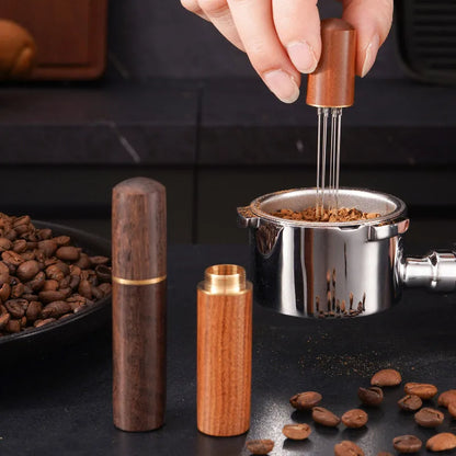 Stainless Steel Coffee Powder Tamper Espresso Powder Stirrer Distributor Leveler Cafe Stirring Barista Accessories