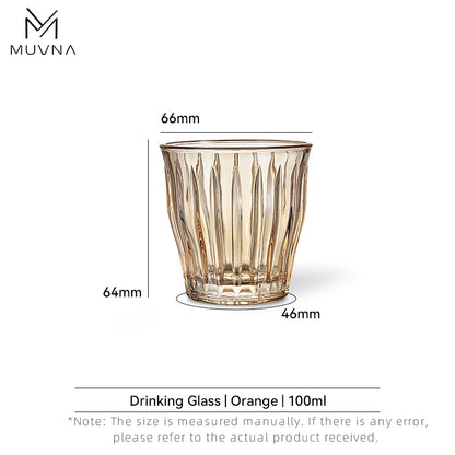 MUVNA Glass Coffee Cup 100ml 160ml 220ml 320ml Espresso Cups Coffee Accessories Anti-Scald Coffee Mugs Glass Transparent Gray