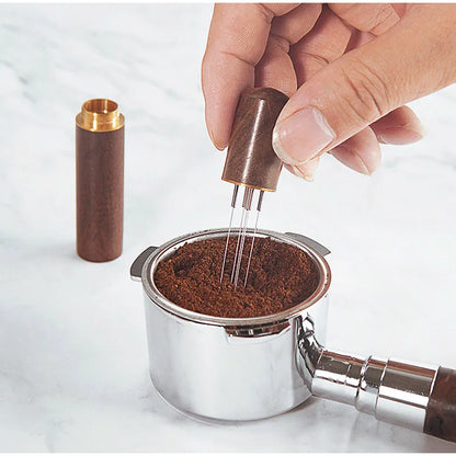 Stainless Steel Coffee Powder Tamper Espresso Powder Stirrer Distributor Leveler Cafe Stirring Barista Accessories