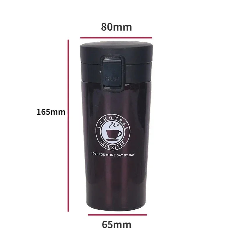 0.5L Thermal Mug Double Wall 304 Stainless Steel Coffee Cup Tea Vacuum Flask Thermos Water Bottle Leak-proof Thermos Mug Coffee