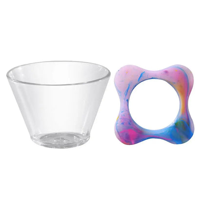 Coffee Filter Holder Resin Rainbow Portable Coffee Maker Pour Over Coffee Maker Coffee Dripper Brewer Glass Coffee Pot Decanter